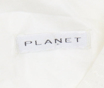 Womens UK Size 14 Planet Ivory Basic Tank
