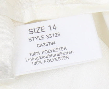 Womens UK Size 14 Planet Ivory Basic Tank