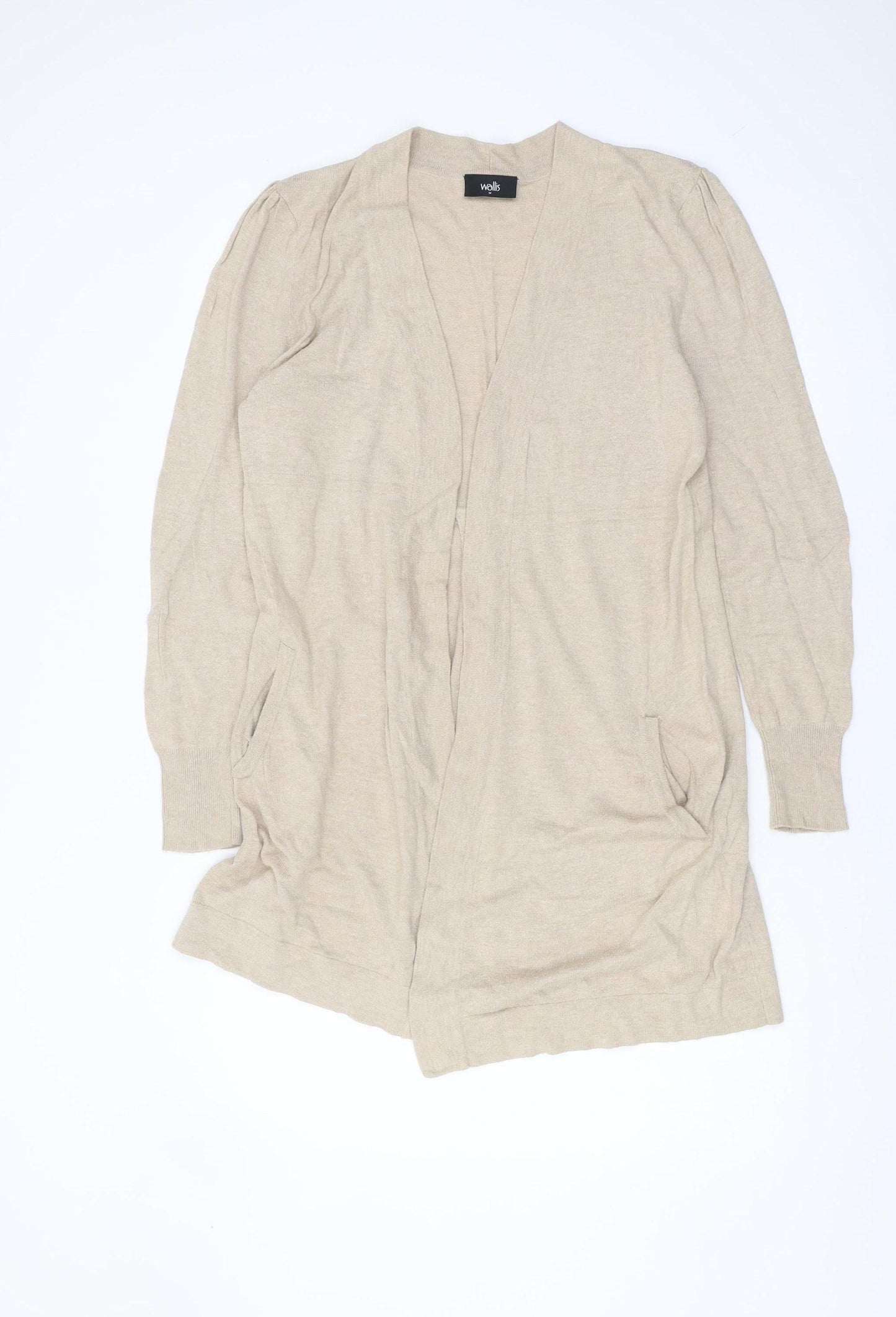 Womens UK Size M Wallis Beige Cardigan Jumper