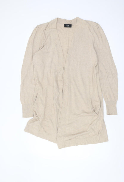 Womens UK Size M Wallis Beige Cardigan Jumper
