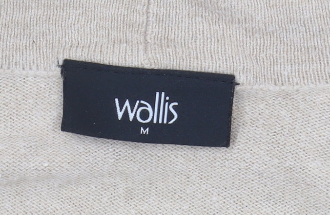 Womens UK Size M Wallis Beige Cardigan Jumper