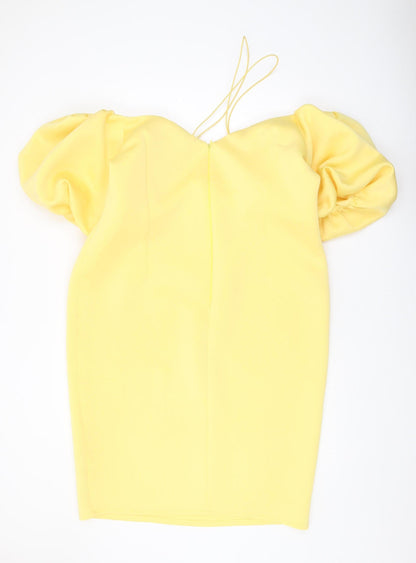 ASOS Women's Yellow Bodycon Dress Size 22