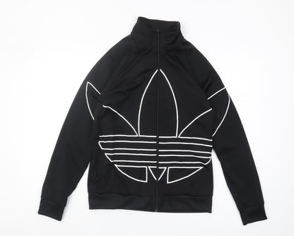 Adidas Boys Black Track Jacket 13-14 Years Sports Casual