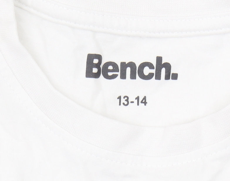 Bench Boys White Graphic T-Shirt 13-14 Years