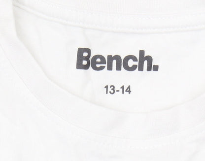 Bench Boys White Graphic T-Shirt 13-14 Years