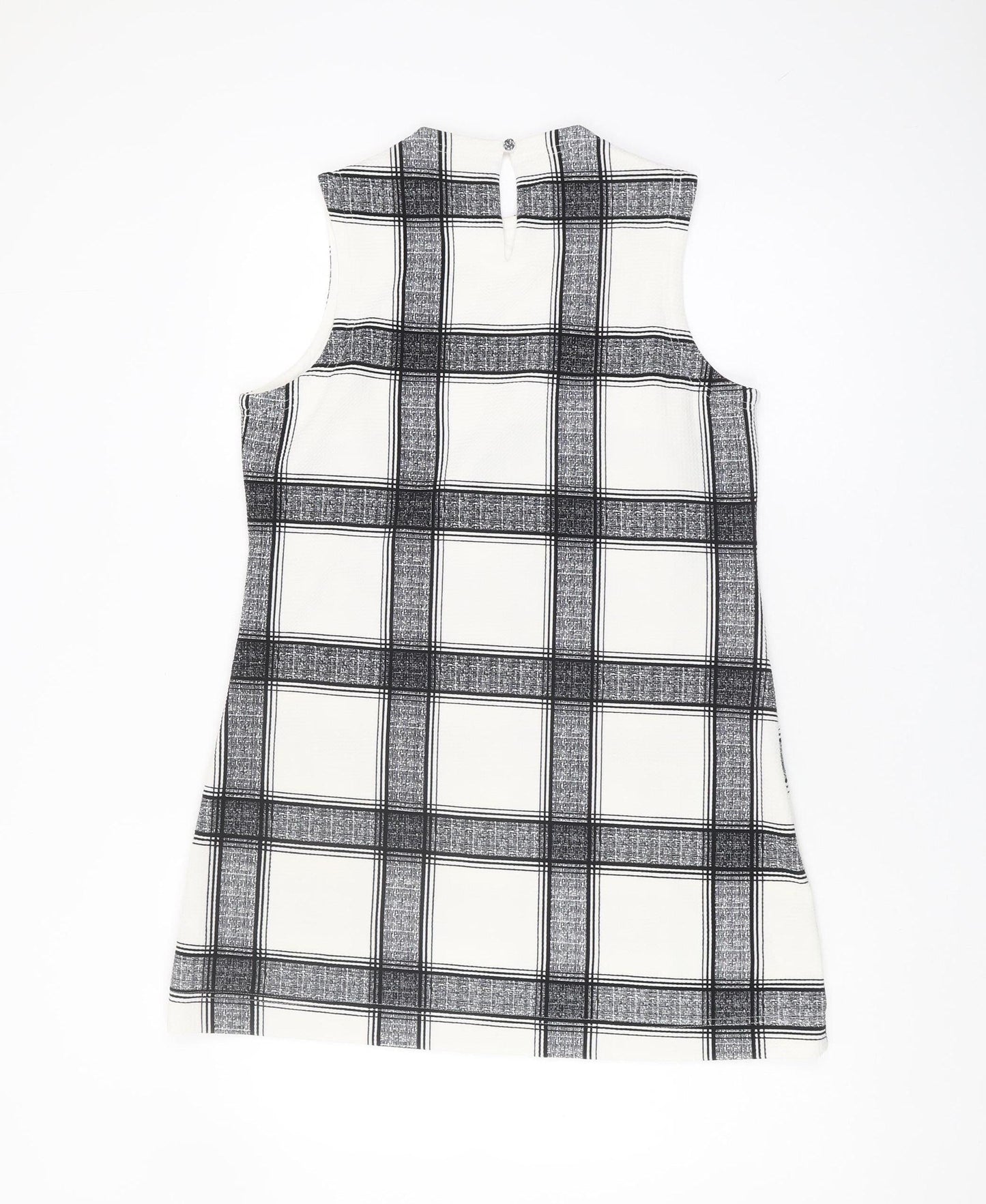 Dorothy Perkins Women's Black Check Shift Dress Size 10