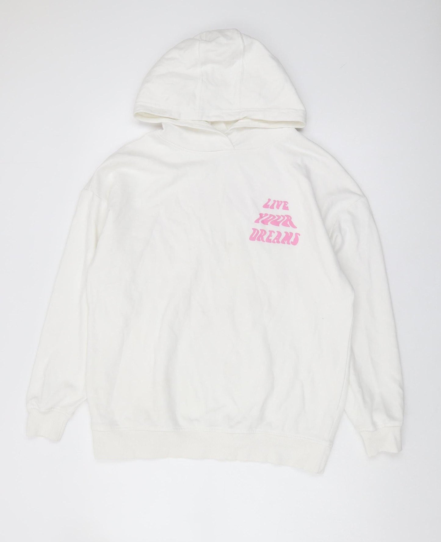 Oh Me Oh My Women’s White Pullover Hoodie UK 8