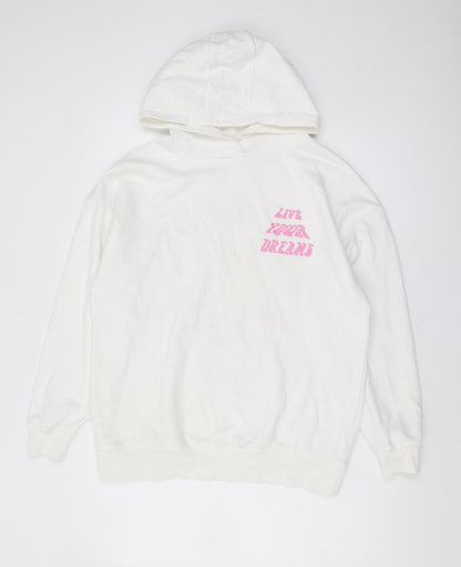 Oh Me Oh My Women’s White Pullover Hoodie UK 8