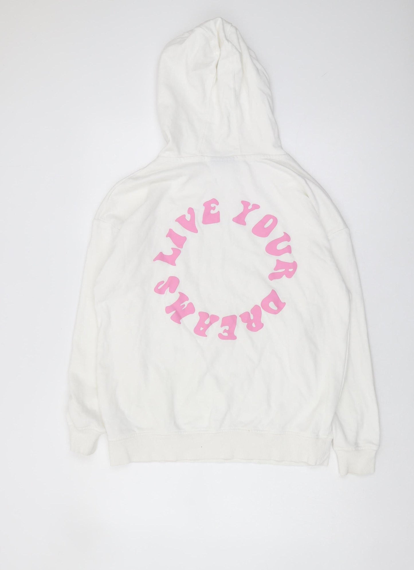 Oh Me Oh My Women’s White Pullover Hoodie UK 8