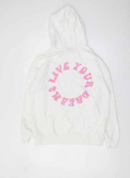 Oh Me Oh My Women’s White Pullover Hoodie UK 8