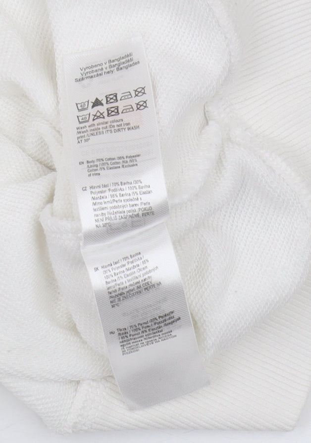 Oh Me Oh My Women’s White Pullover Hoodie UK 8