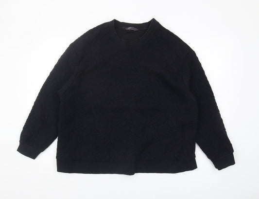UK Size  Marks and Spencer Black Pullover Sweatshirt