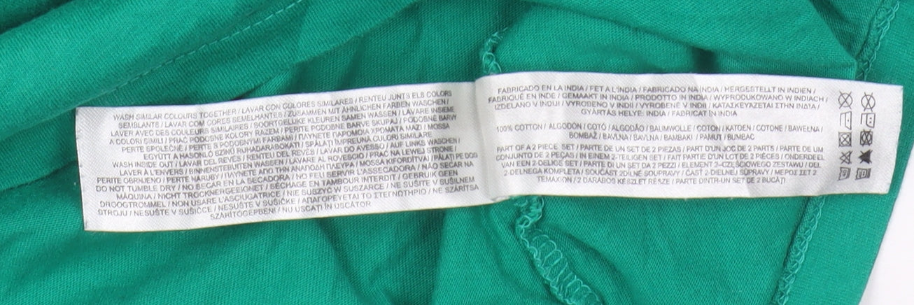 Womens UK Size 2XS Disney Green Basic T-Shirt