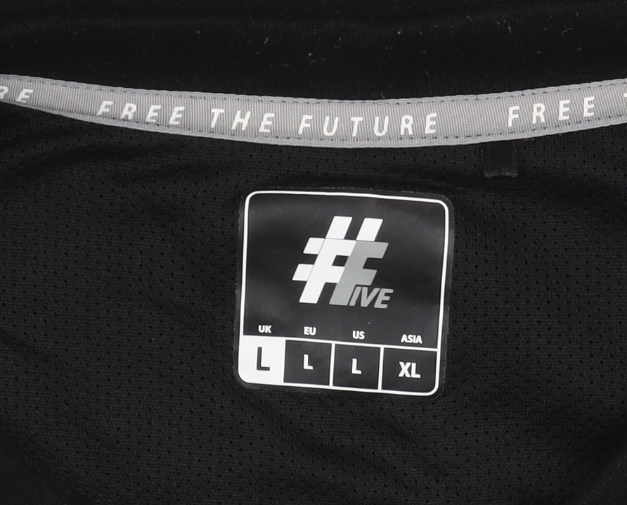 #Five Men's Black Pullover Sweatshirt L
