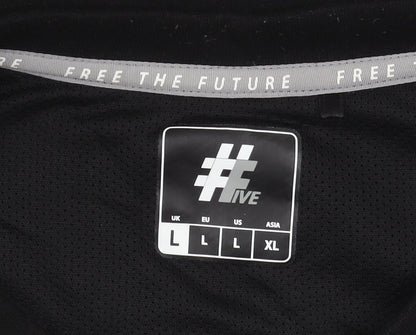 #Five Men's Black Pullover Sweatshirt L