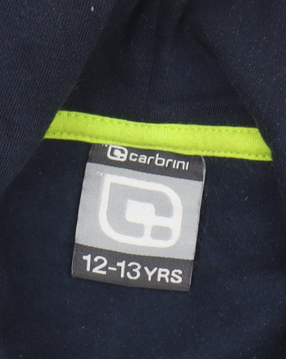 Carbrini Boys Blue Pullover Hoodie 12-13 Years - Graphic Design