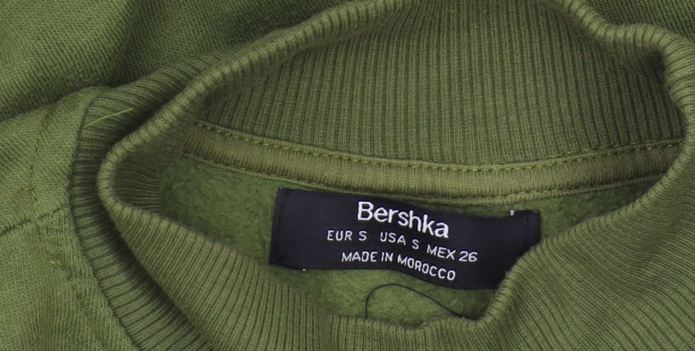 Bershka Green Women's Sweatshirt, Size S