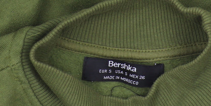 Bershka Green Women's Sweatshirt, Size S