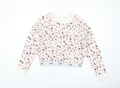 UGG Women's Multicoloured Animal Print Pullover Sweatshirt, S