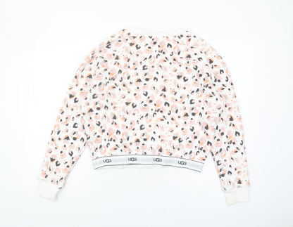 UGG Women's Multicoloured Animal Print Pullover Sweatshirt, S