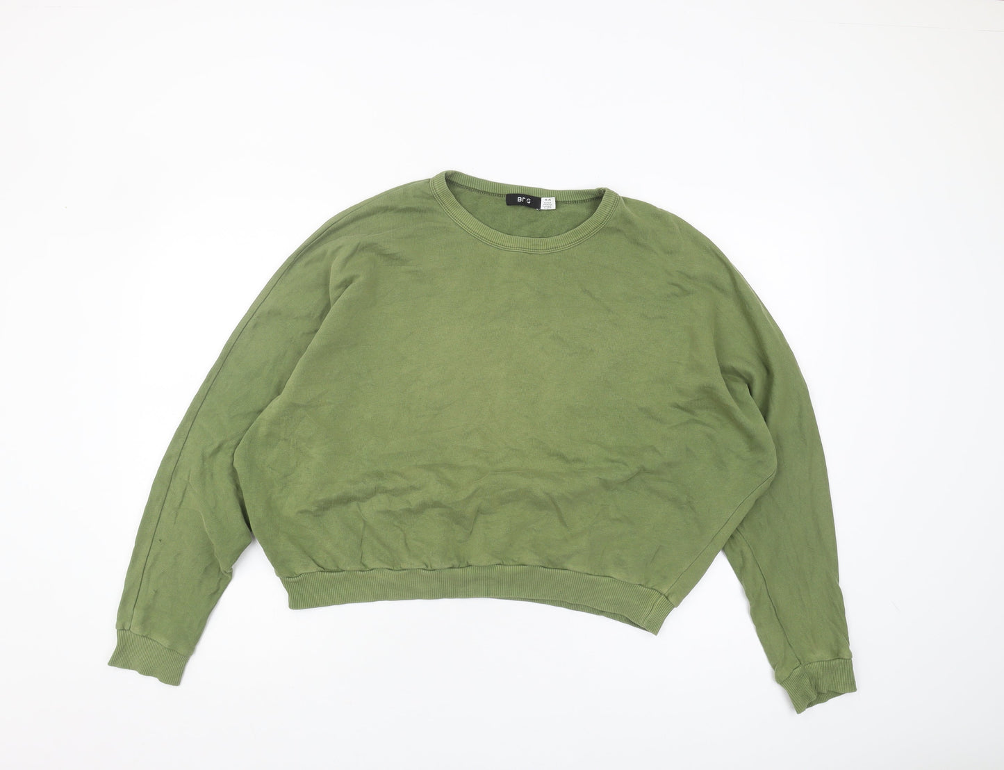 BDG Women's Green Sweatshirt, M, Crew Neck