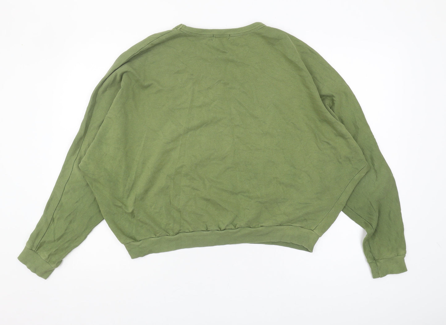 BDG Women's Green Sweatshirt, M, Crew Neck