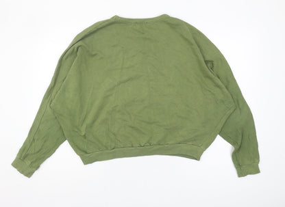 BDG Women's Green Sweatshirt, M, Crew Neck