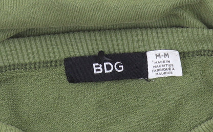 BDG Women's Green Sweatshirt, M, Crew Neck