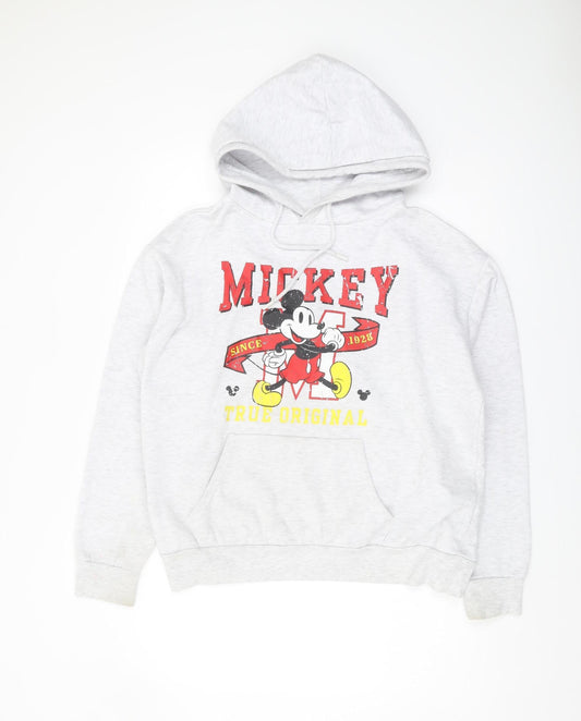 Womens UK Size M Disney Grey Pullover Hoodie