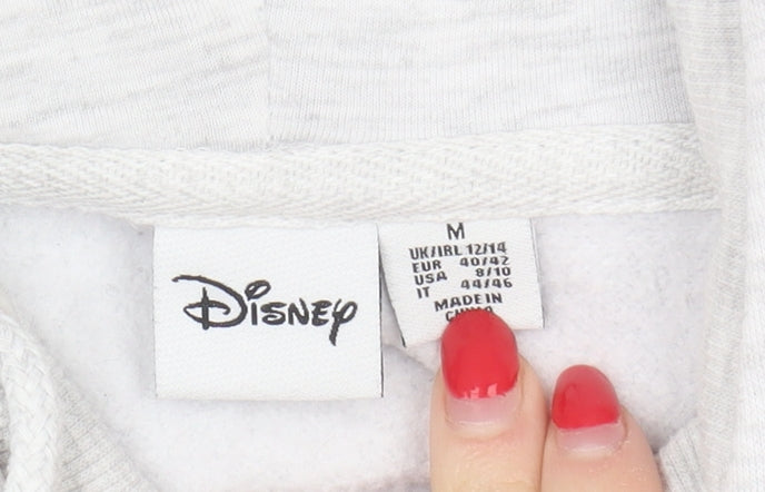 Womens UK Size M Disney Grey Pullover Hoodie