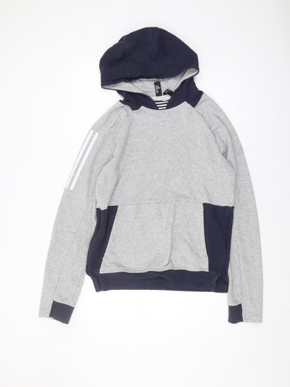 Mens UK Size S adidas Grey Pullover Hoodie