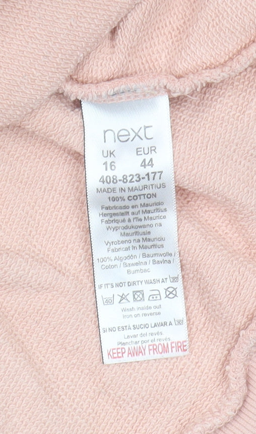Next Women Pink Pullover Sweatshirt Size 16