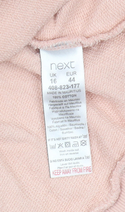 Next Women Pink Pullover Sweatshirt Size 16