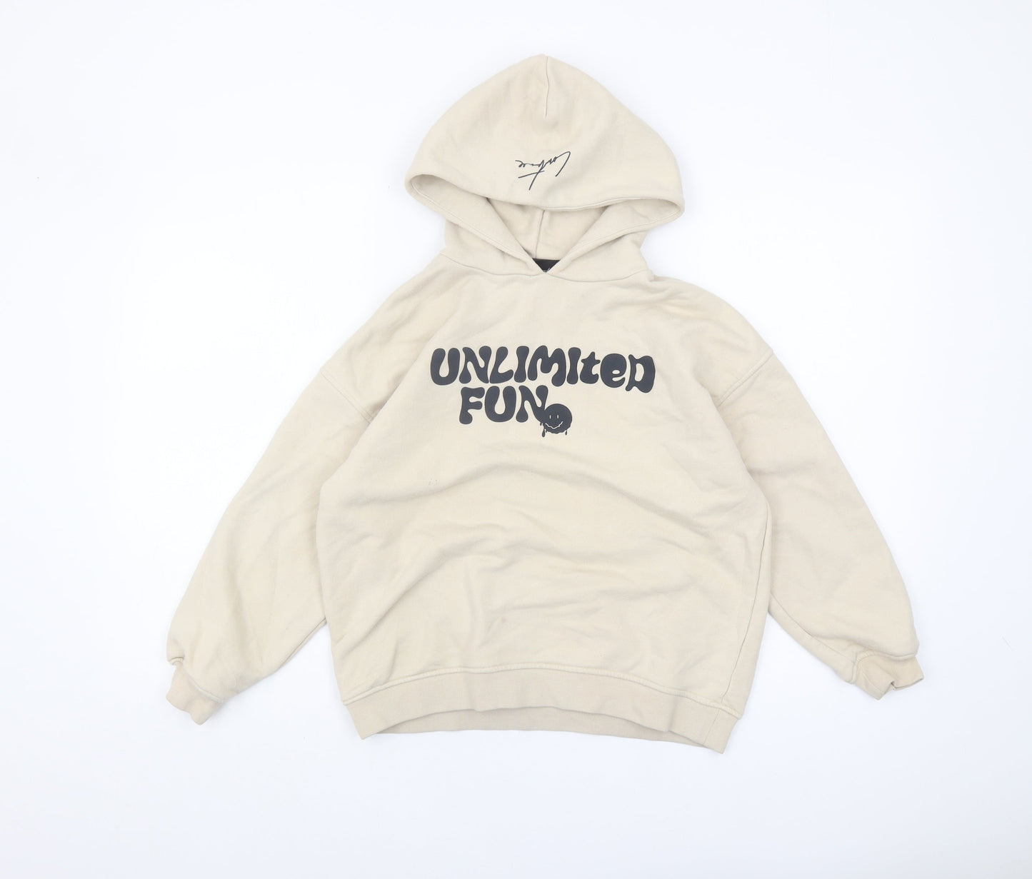 The Couture Club Boys Beige Pullover Hoodie 8-9 Years