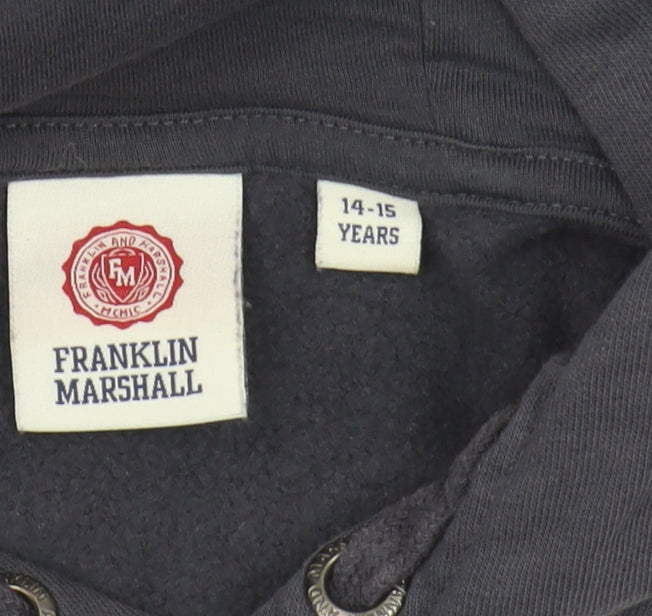 Franklin & Marshall Boys Blue Hoodie, Size 14-15 Years
