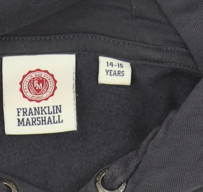 Franklin & Marshall Boys Blue Hoodie, Size 14-15 Years