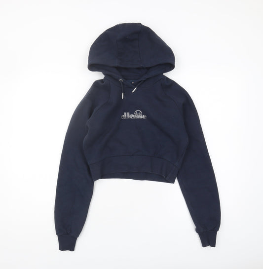 Ellesse Women's Blue Pullover Hoodie, Size 4, Casual Wear