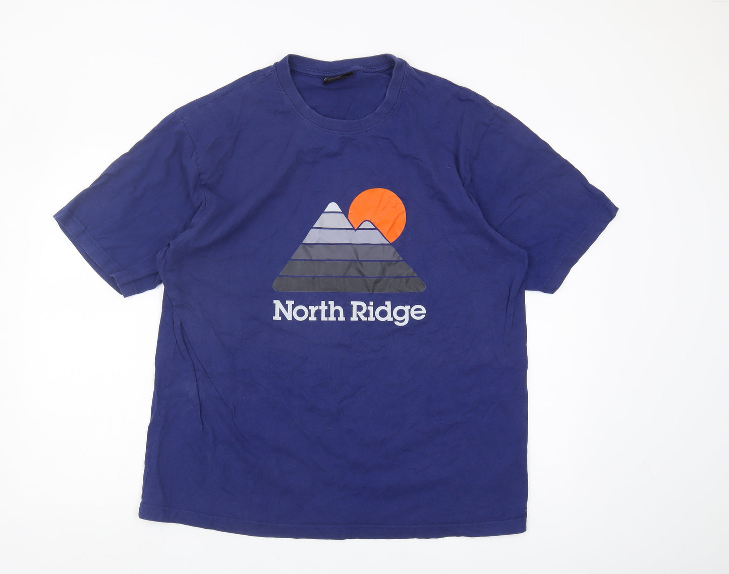 North Ridge Men's Blue XL Cotton Graphic T-Shirt