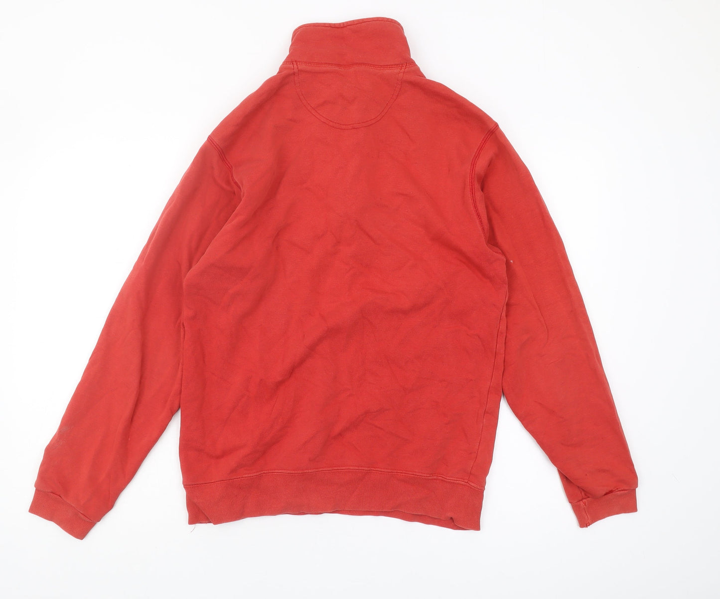 Unisex Adults UK Size S Champion Red 1/4 Zip Sweatshirt