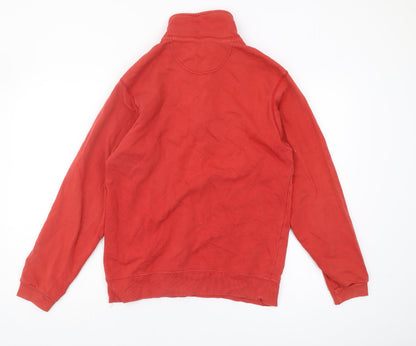 Unisex Adults UK Size S Champion Red 1/4 Zip Sweatshirt