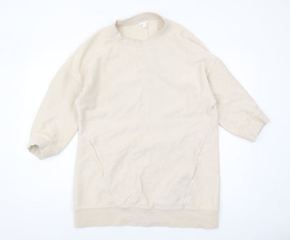 COS Beige Women's 2XS Pullover Sweatshirt