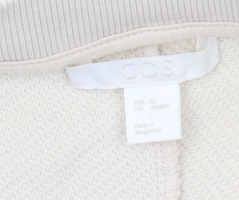 COS Beige Women's 2XS Pullover Sweatshirt