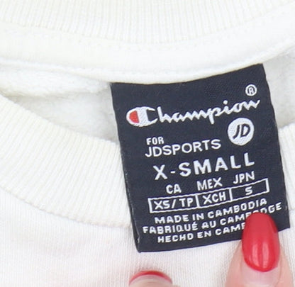Champion Women's White XS Logo Sweatshirt