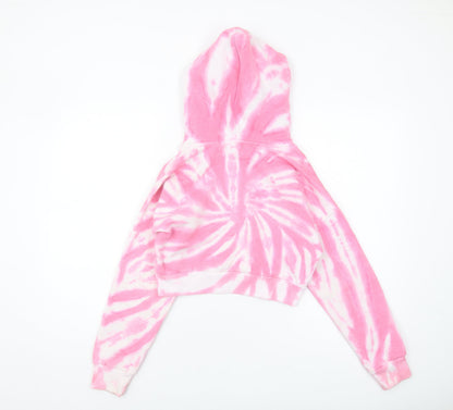 Dindydoll Girls Pink Tie-Dye Pullover Hoodie 8-9 Years