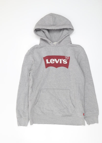 Mens UK Size S Levi's Grey Pullover Hoodie