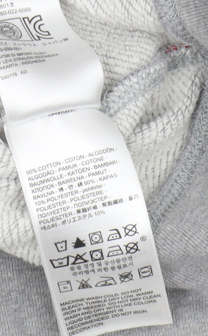 Mens UK Size S Levi's Grey Pullover Hoodie