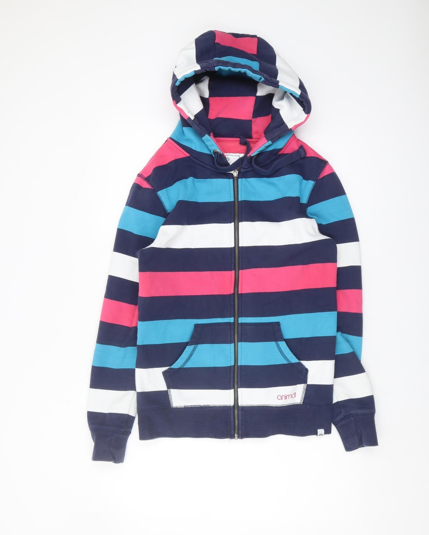 Animal Women's Multicoloured Striped Hoodie - UK 12