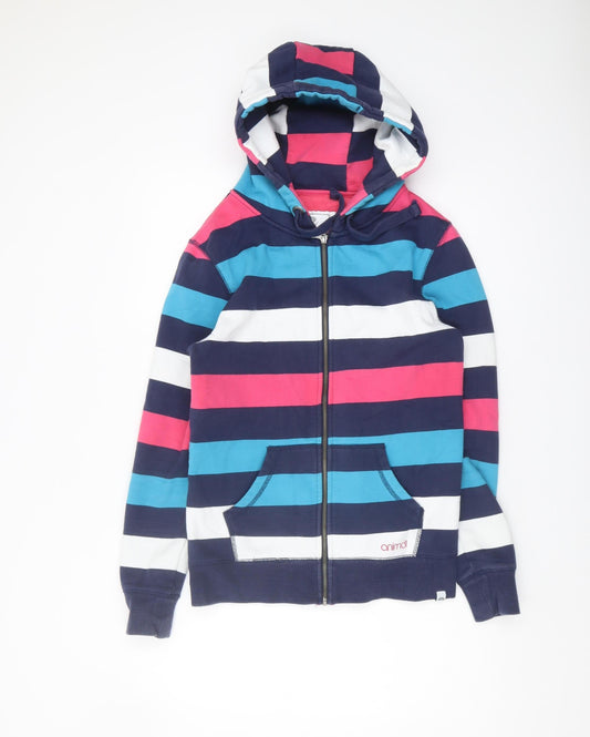 Animal Women's Multicoloured Striped Hoodie - UK 12