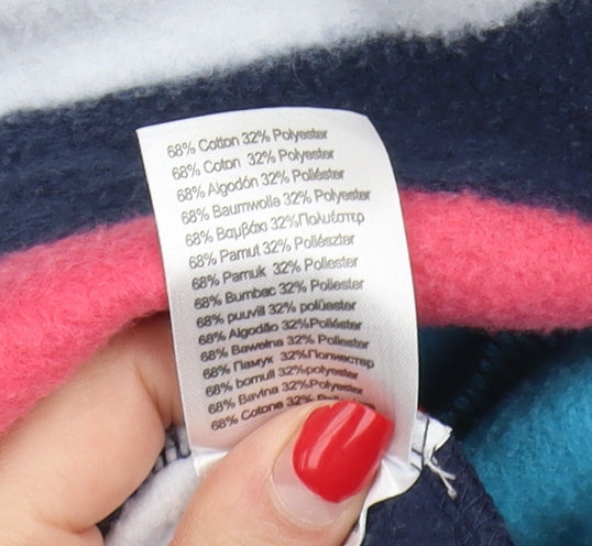 Animal Women's Multicoloured Striped Hoodie - UK 12