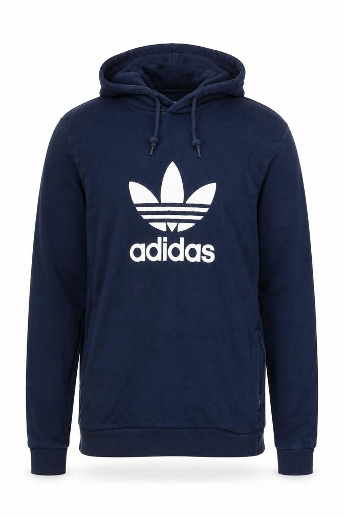 Mens UK Size M adidas Blue Pullover Hoodie